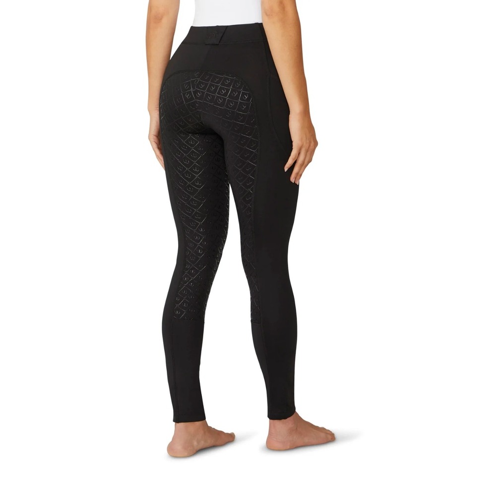 Ovation Riding Breeches Women 1X(34) Black Full Seat Silicone Grip Leggings